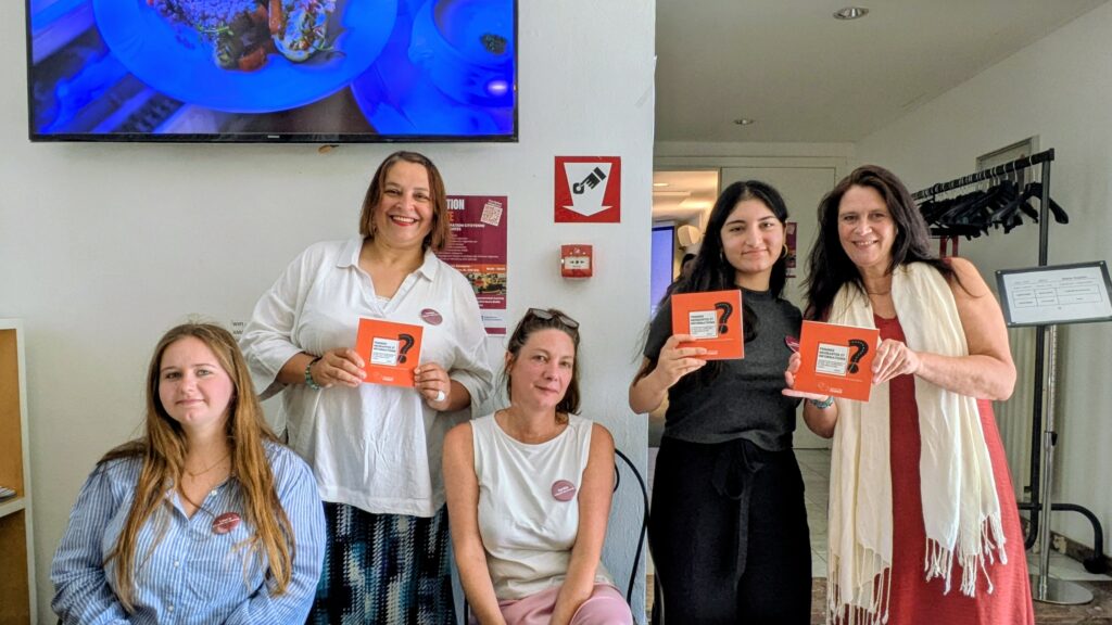 Membres de l'équipe du Collectif des Femmes lors de la formation « Droits et participation citoyenne des femmes migrantes », organisée dans le cadre de l'EMW Platform à Bruxelles, le 2 juillet 2026.