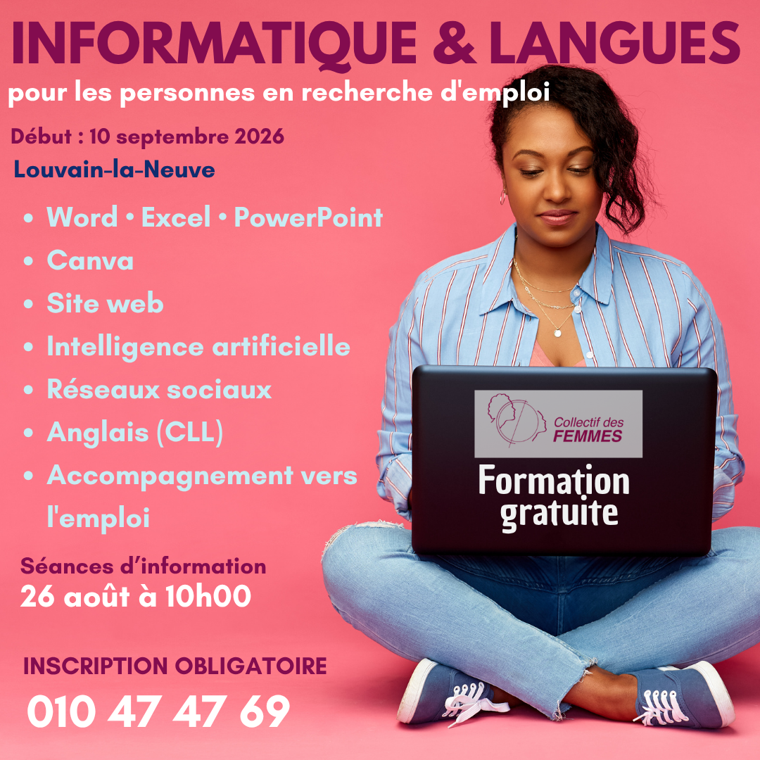 Séance d’information Informatique et Langues le 26 août 2026 à Louvain-la-Neuve