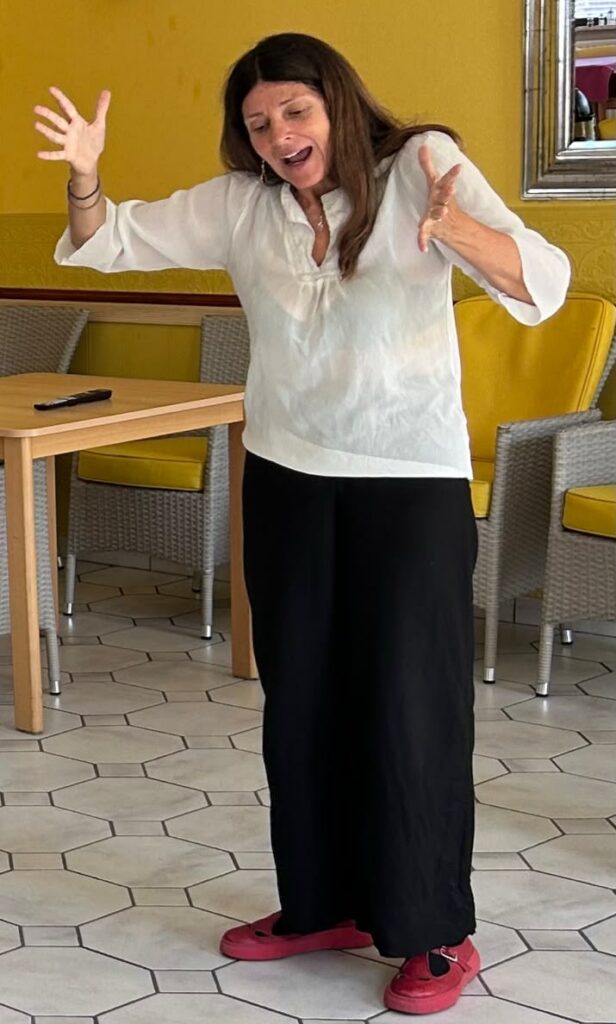 Giuliana Mettini lors d’un atelier de chant