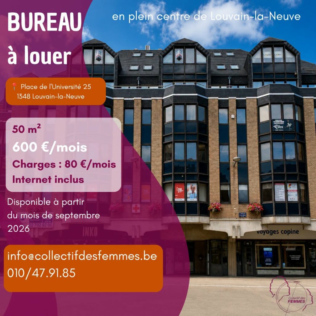 Bureau de 50 m² à louer au centre de Louvain-la-Neuve